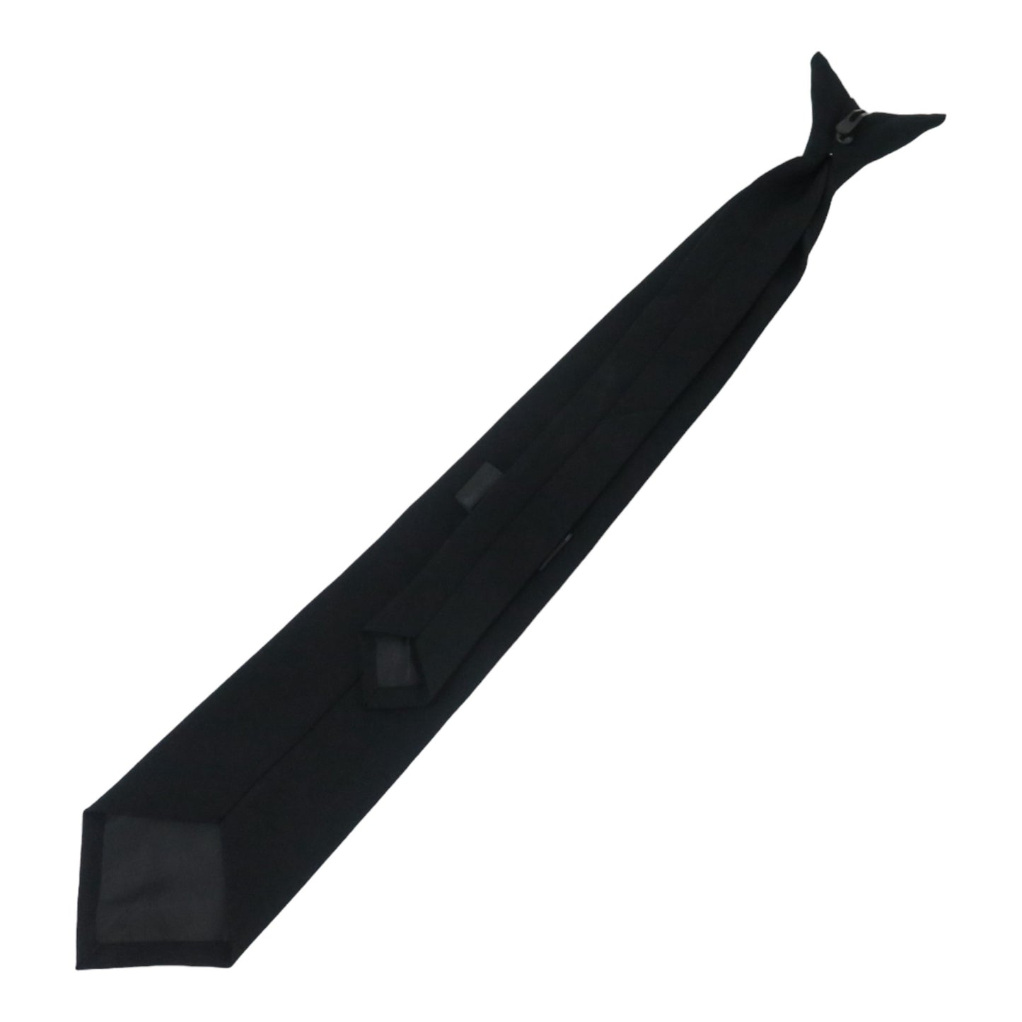 Black Clip On Shirt Tie