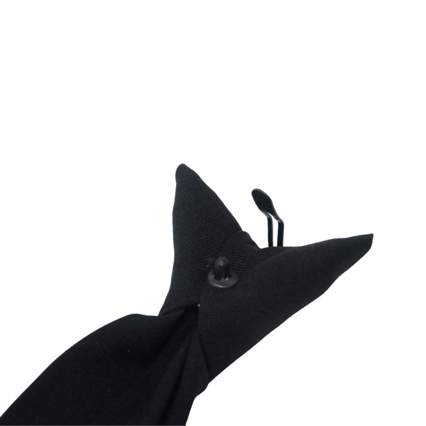 Black Clip On Shirt Tie