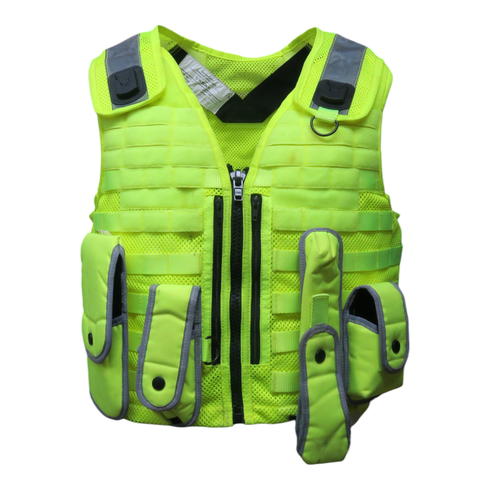 Safariland Hi Vis MOLLE Vest With Pouches Duty Wear UK